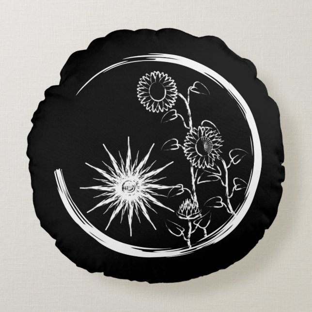 Cojín Redondo Escudo de verano (Anverso)