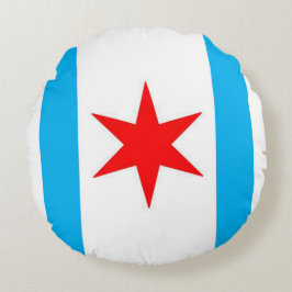 Cojín Redondo Escudo del Snuggle de capitán Chicago