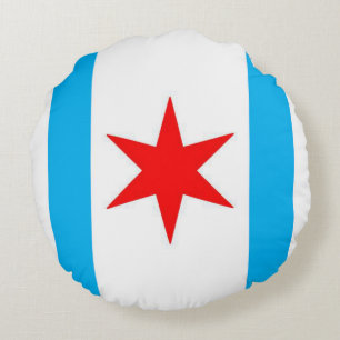 Cojín Redondo Escudo del Snuggle de capitán Chicago