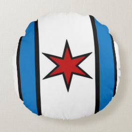 Cojín Redondo Escudo del Snuggle - moderno (blanco)