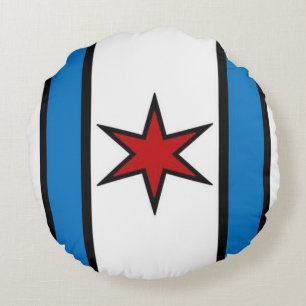 Cojín Redondo Escudo del Snuggle - moderno (blanco)