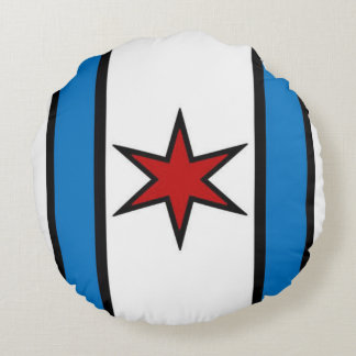 Cojín Redondo Escudo del Snuggle - moderno (blanco)