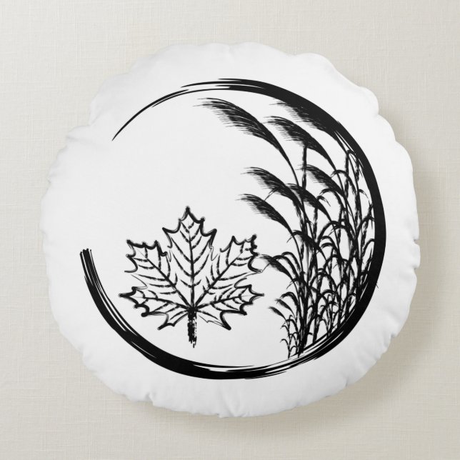 Cojín Redondo Escudo otoño/otoño (Anverso)