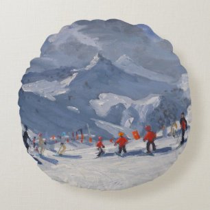 Cojín Redondo Escuela Tignes 2009 del esquí