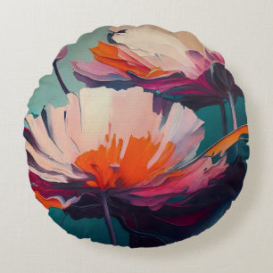 Cojín Redondo Esencia del jardín III – Movimiento floral luminos