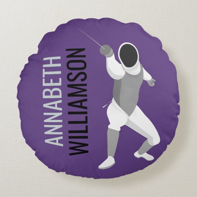 Cojín Redondo Esgrima (Anverso)