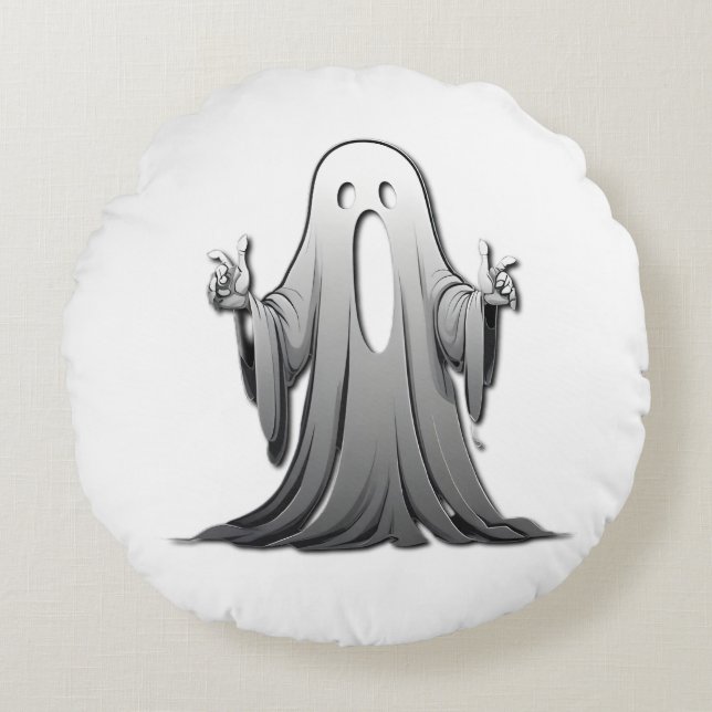 Cojín Redondo Espectacular fantasma de Salem (Anverso)