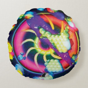 Cojín Redondo Espiral surrealista