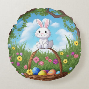 Cojín Redondo Esta Hippity Hop Bunny Round Pillow