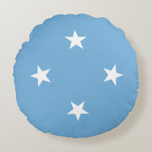 Cojín Redondo Estados Federados de Micronesia Bandera