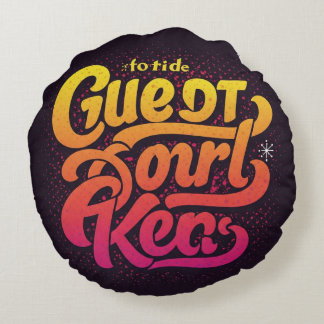 Cojín Redondo "Estados Unidos el Grande"