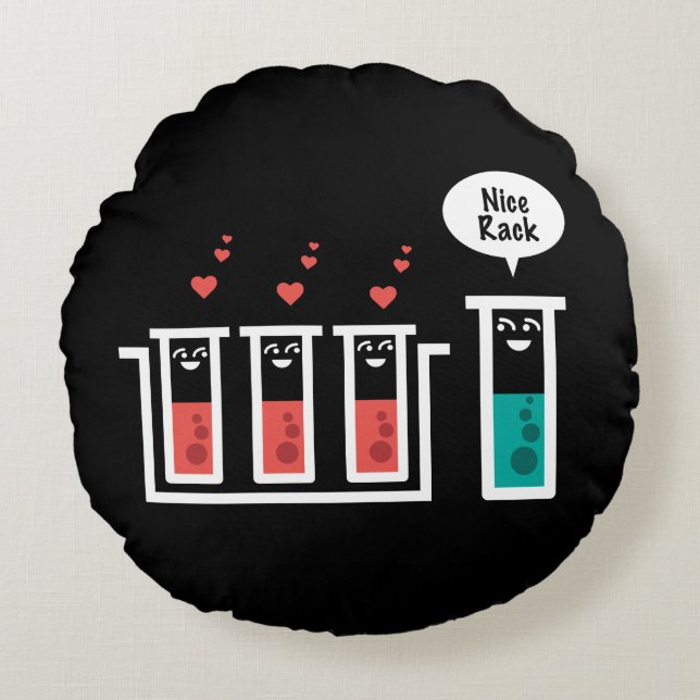 Cojín Redondo Estante agradable (Anverso)