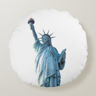 Cojín Redondo Estatua de la Libertad Ciudad de Nueva York