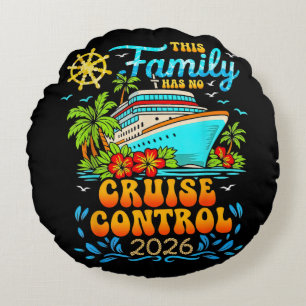 Cojín Redondo Este crucero familiar no tiene control vacaciones