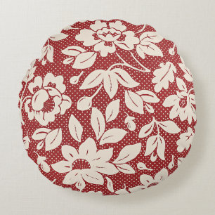 Cojín Redondo Estilo floral de William Morris