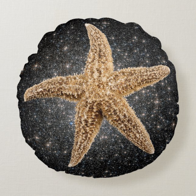 Cojín Redondo Estrella dorada (Anverso)