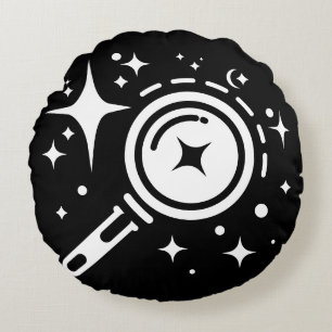 Cojín Redondo Estrellas espumosas, el ejemplo de una era digital