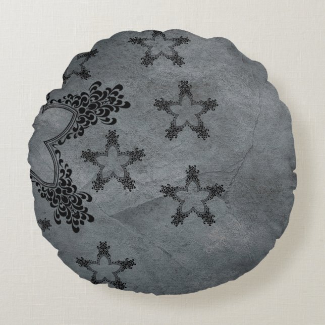 Cojín Redondo Estructura de fondo de textura (Anverso)