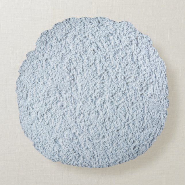 Cojín Redondo Estructura de fondo textura blanca (Anverso)