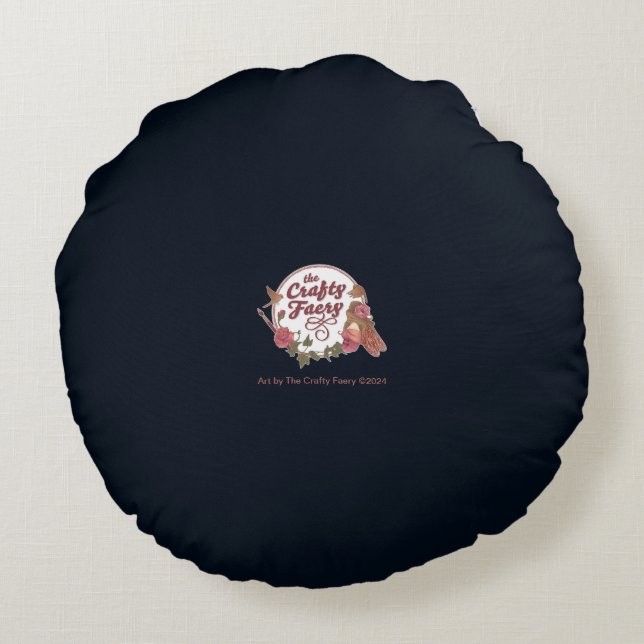 Cojín Redondo Ethereal Mermail (Reverso)