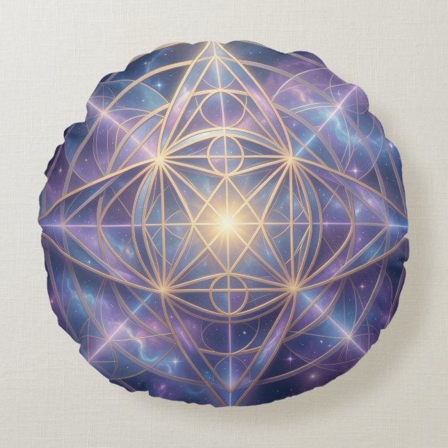 Cojín Redondo Ethereal Vision – Beyond Reality24 (Anverso)