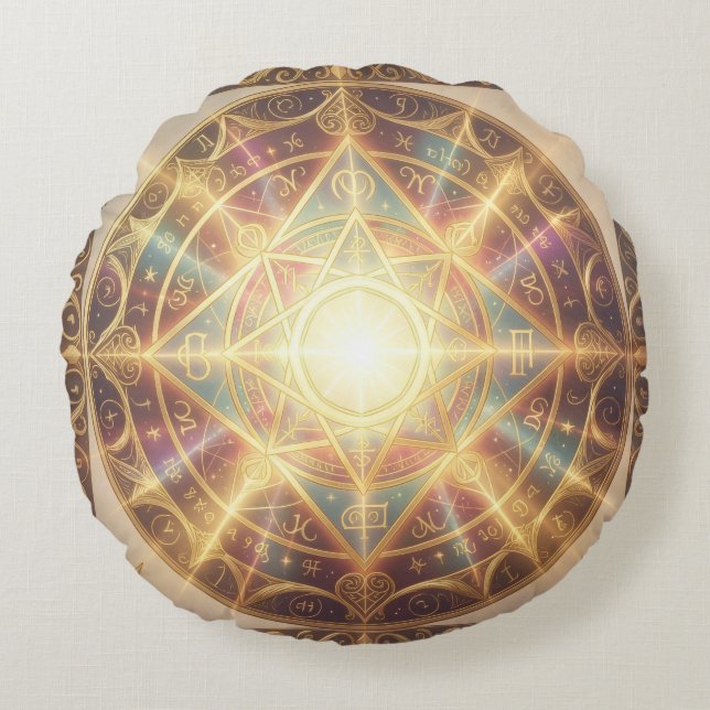 Cojín Redondo Ethereal Vision – Beyond Reality.99 (Anverso)