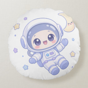 Cojín Redondo Explorador de Espacio Pequeño