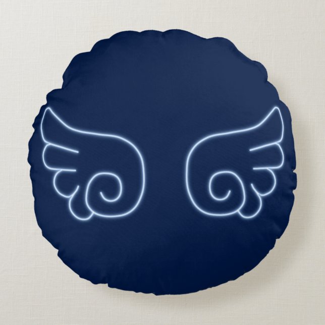 Cojín Redondo Falln Chibi Angel Wings (Anverso)