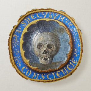 Cojín Redondo Fallo de manuscrito medieval tardío