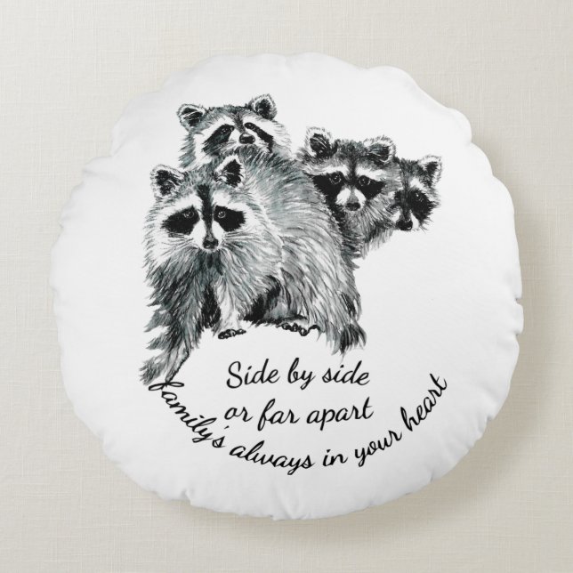 Cojín Redondo Familia inspiradora siempre en tu presupuesto (Anverso)