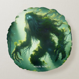 Cojín Redondo Fantasía Cute Gigante Árbol Forestal