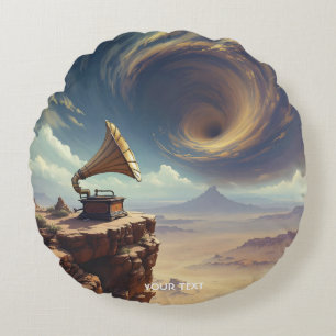 Cojín Redondo Fantasía, música dulce del desierto