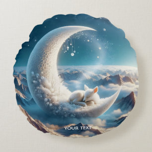 Cojín Redondo Fantasy Cute Baby Deer Moon