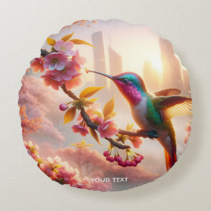 Cojín Redondo Fantasy Cute Sakura Bird City