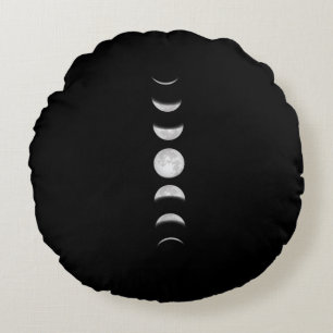 Cojín Redondo Fases Lunares Astronomía Genial