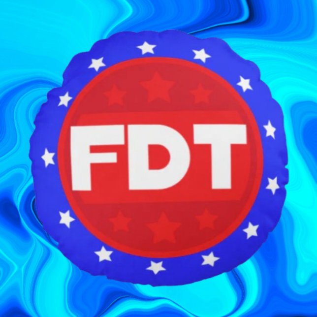 Cojín Redondo FDT | Pilar de la instrucción de redondeo rojo, bl (Subido por el creador)