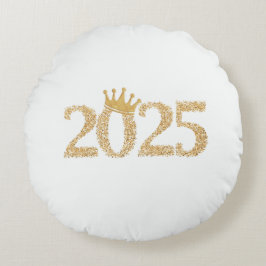 Cojín Redondo Feliz Año Nuevo 2025