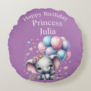 Cojín Redondo Feliz Cumpleaños Vuelta a Pillow