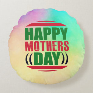 Cojín Redondo Feliz Día de la Madre