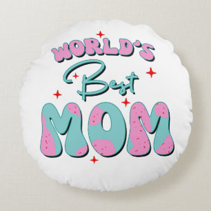 Cojín Redondo Feliz Día de la Madre