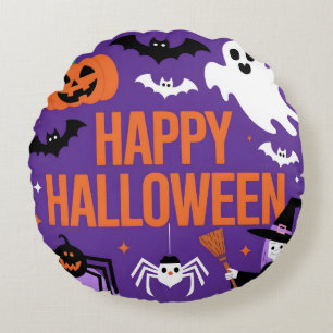 Cojín Redondo Feliz Halloween