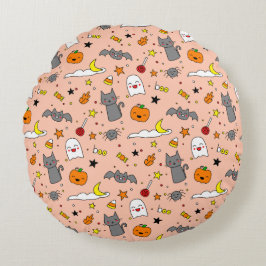 Cojín Redondo Feliz Haunting Halloween