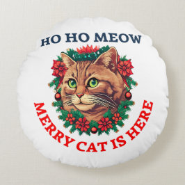 Cojín Redondo Feliz Navidad