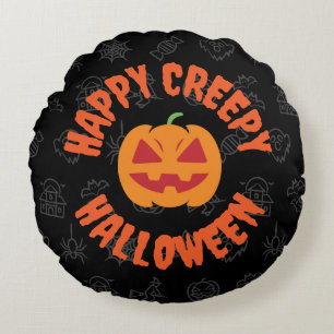 Cojín Redondo Feliz y espeluznante Halloween - Circular