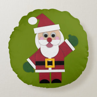 Cojín Redondo Felt Santa 2021