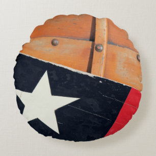 Cojín Redondo Festival del barco de madera