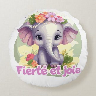 Cojín Redondo Fierté et joie