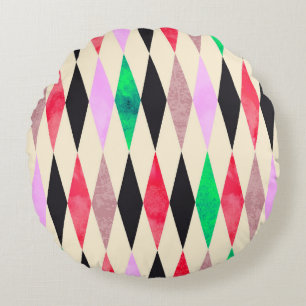 Cojín Redondo Fiesta de celebración de eventos de color crudo si