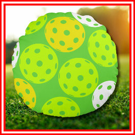 Cojín Redondo Fiesta de cumpleaños de pelota deportes verdes