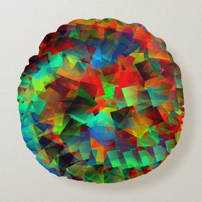 Cojín Redondo Fiesta girando..... (Anverso)